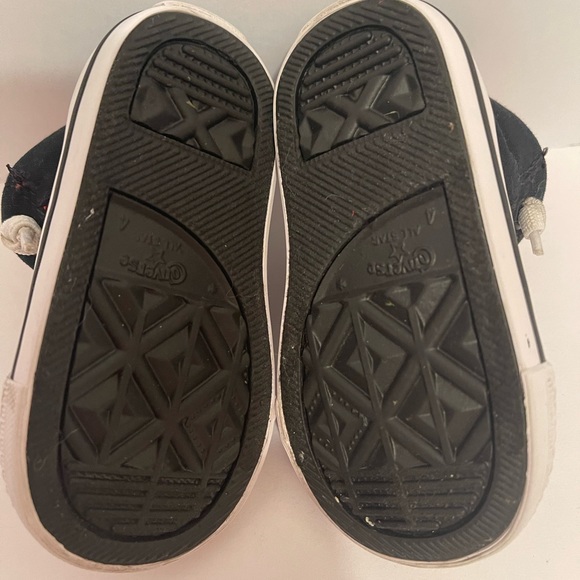 Converse Chuck Taylor All Star Mid Toddler Shoe Size 4 Navy Blue White Orange - Picture 9 of 9